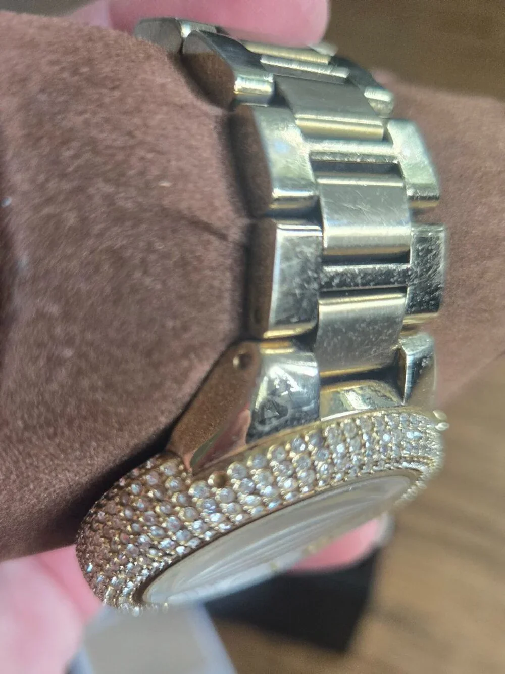 Michael Kors Camille MK5756 Gold Tone Chronograph Women's Watch Box Booklet